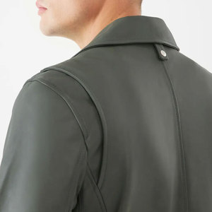 Outdoor Wear Fast Shipping Fashionable Men's Leather <b>Jacket</b> Customized Pure Leather Material Heavyweights Men's <b>Biker</b> <b>Jacket</b> - Product Image 6