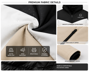 Veste matelassée à capuche pour homme, colorée, imperméable, coupe-vent, chaude pour l'hiver, décontractée, pour l'extérieur, avec logo personnalisé, fournisseur OEM ODM - Product Image 5