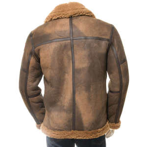 Chaqueta de Cuero Clásica para Hombre, Estilo Motero, de Piel de Oveja, Resistente al Viento y Transpirable, Chaqueta de Invierno a la Moda - Product Image 2