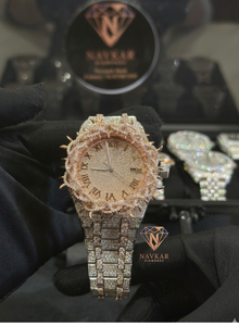 Montre élégante en argent 925 avec diamants Moissanite VVS, design luxueux pour usage professionnel, disponible au prix d'exportation - Product Image 2