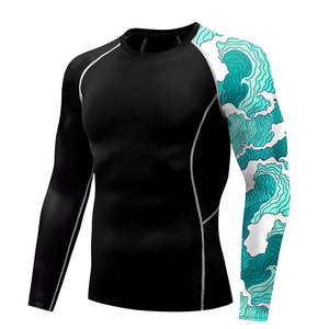 Rashguard Solid Trader Premium Blend en tissu respirant, coupe compressive, coutures lisses, anti-frottement, pour entraînement en extérieur - Product Image 3