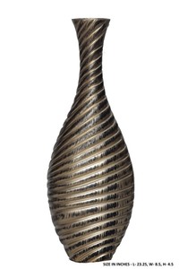 แจกันตั้งพื้น LINEA Modern SILVER ANTIQUE สูง 24 นิ้ว ผิวด้าน สวยงาม ทนทาน สำหรับตกแต่ง - Product Image 6