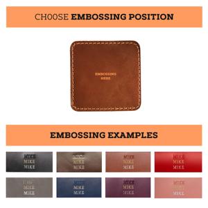 Luxury Leather Coasters Set Premium Durable Drink Coaster Heat Resistant Table Protection Dining Room GLC-0059 - Product Image 2
