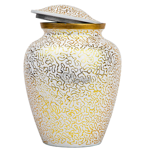 Durable Metal Adult Urn Creative Elegant Design Cremation Keepsake <b>Container</b> for Funeral Memorial Decoration At Reasonable Price - Product Image 2
