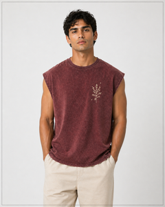 Débardeur tricoté en polyester respirant et écologique pour homme, style hip-hop, tendance, pas cher, vente en gros, neuf, été - Product Image 1