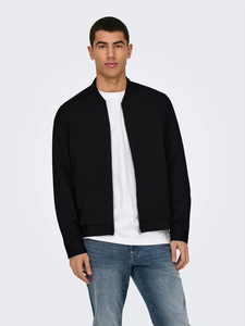 Veste bomber en velours noir de style universitaire, col montant, veste d'hiver pour hommes et femmes, logo personnalisé en gros OEM - Product Image 4