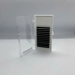 Extensions de cils individuels en vison faits à la main, courbure CC/DD, plateau noir mat, volume doux, pour vente en gros, marque privée - Product Image 5