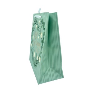 Sac en papier enduit laminé mat écologique avec paillettes et poignées en ruban Cadeau d'amour parfait pour les occasions spéciales - Product Image 4