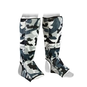 Protège-tibias camouflage pour adultes, fermeture auto-agrippante, équipement de protection léger pour le football toutes saisons - Product Image 5
