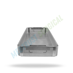 Full Size Sterilization <b>Basket</b> Stainless Steel Surgical Instrument Tray Medical Autoclave Cleaning <b>Storage</b> <b>Basket</b> - Product Image 3