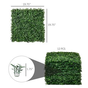 Piastrelle di Erba Sintetica con Altezza del Pelo di 30mm, 50x50cm, Morbide al Tatto, Verde Chiaro - Product Image 3