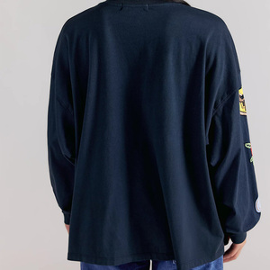 T-shirt à manches longues personnalisé pour femme, imprimé sur mesure, décontracté, de qualité supérieure, avec design personnalisé, vêtements à marque privée en gros - Product Image 2
