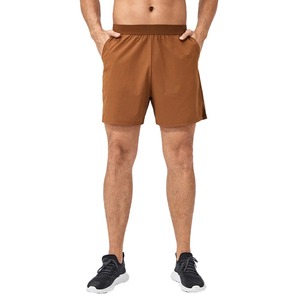 Shorts de sport pour hommes, taille mi-haute, pour la gym, la course, l'entraînement, le crossfit, 100% polyester, séchage rapide, vêtements de sport - Product Image 1