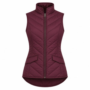 Chaleco de equitación elegante para mujer, para uso en establos y senderos, acolchado, de poliéster, spandex y nailon, sin mangas, OEM - Product Image 5