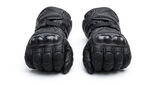 Leather Motorcycle Gloves | Armored Biker Gloves | Summer Handmade Unisex Protection <b>Gift</b> for Biker - Product Image 4