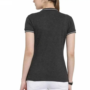 Chemises polo pour femmes, couleur unie, logo personnalisé, prix imbattable, nouvelle arrivée, haute qualité, polos unis pour femmes - Product Image 5