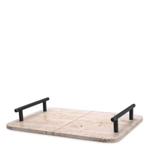 Premium Handmade Travertine Marble Serving Tray For Home Kitchen Dining <b>Table</b> And <b>Coffee</b> <b>Table</b> Decorative Serving Purpose - Product Image 6