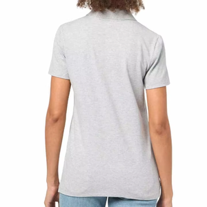 Polo décontracté pour femme en coton de qualité supérieure, respirant, à séchage rapide, avec logo personnalisé, manches courtes, écologique - Product Image 2