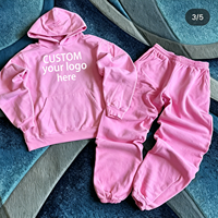 Sweatshirt Musim Dingin Oversized High Street Unisex 420g Hoodie Pink Longgar Gaya Bintang 3D 1.1 Grafis Web Huruf Katun Saku