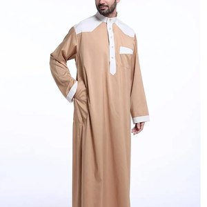 Jubba pour hommes avec broderie, manches longues, thobe islamique, robe musulmane, vente en gros, approvisionnement en vrac, Jubba thobe / thawb pour hommes - Product Image 5