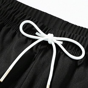 Pantalon cargo léger et ample en nylon pour homme, personnalisé, avec broderies, taille élastique, idéal pour l'été - Product Image 3