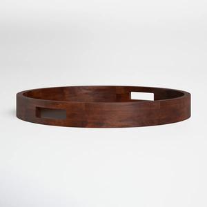 ถาดเสิร์ฟขนมปังไม้สไตล์บ้านไร่ ถาดโชว์ไม้ดีไซน์เนอร์สำหรับร้านค้าปลีก ถาดไม้เนื้อแข็งตกแต่งกลางโต๊ะ ปลอดภัย - Product Image 5