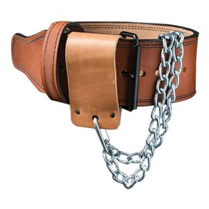 Custom Genuine Leather Dip <b>Belt</b> for Weightlifting with Heavy Duty Steel <b>Chain</b> Gym Strength Training <b>Belt</b> OEM ODM Wholesale - Product Image 3