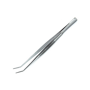 Hot Selling Dental Surgical Dressing Forcep Tweezers Dull Finish <b>Manual</b> Mariam Tweezers Angled Tip Surgical Aid Tweezers - Product Image 4