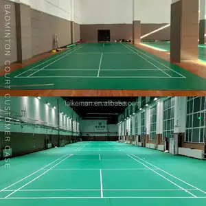 Multiple Color Court Rubber Mat Artificial Grass And Sports Flooring For Badminton Court Pvc Sports Floors