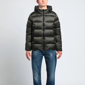 Blouson d'hiver léger matelassé en toile à col montant, personnalisable, rembourré de coton, séchage rapide et respirant – Vente chaude usine - Product Image 3
