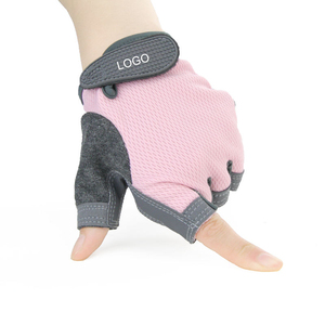 <b>Half</b> Finger Fitness Gloves Unisex Breathable Non <b>Slip</b> Grip Adjustable Wrist Strap Gym Weight Lifting Workout Training Gloves - Product Image 3