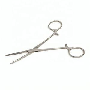 Pince chirurgicale vétérinaire De Bakey-Crile en acier inoxydable de qualité supérieure Pince chirurgicale non traumatique à mâchoire allongée droite de 14 cm - Product Image 1