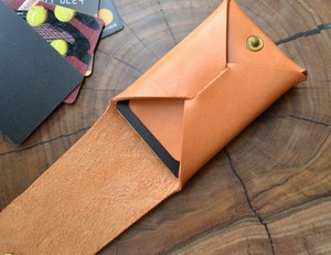 Professional Custom Leather Stitchless <b>Wallet</b> Seamless Minimalist <b>Card</b> <b>Holder</b> Slim Men <b>Wallet</b> with Logo Print LSSW-0011 - Product Image 2