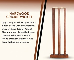 Wickets de cricket de haute qualité et durables en forme de ballon, fabriqués sur mesure avec faible MOQ pour usage professionnel - Product Image 2