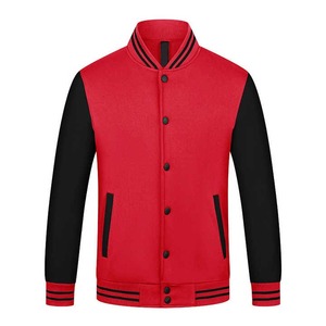 Blouson universitaire personnalisé pour adultes et jeunes, à capuche et col montant, 100 % laine, avec motif lettres imprimées en relief, style streetwear hivernal - Product Image 4