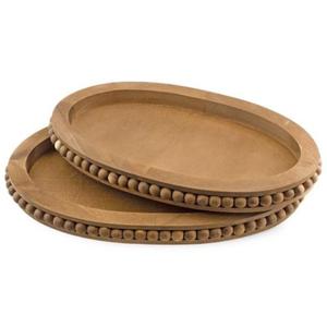 Vibrant Wooden Serving <b>Tray</b> Premium Rustic Style For Serving Fruits Snacks Drinks In Family <b>Dinner</b> Gatherings - Product Image 2