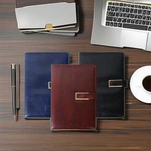 HONGHA Meeting Book Printed <b>Leather</b> Notebook Thread Sewing Bound Premium Gift Edition Professional Design ISO Certified 200 - Product Image 4