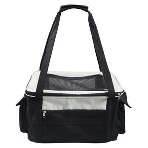 เบาะนั่งในรถสำหรับสัตว์เลี้ยงแบบพับได้ น้ำหนักเบา ปลอดภัย สำหรับการเดินทาง ดีไซน์โครงลวดพับได้ - Product Image 2