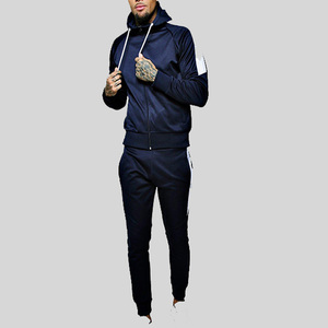 Conjunto Deportivo para Hombre, Directo de Fábrica, Color Azul Marino, Sudadera con Capucha y Pantalones de Poliéster, Corte Regular - Product Image 4