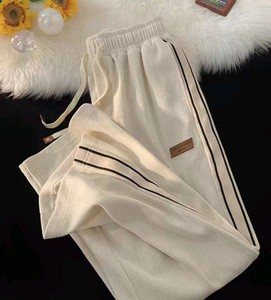 Pantalon décontracté en velours côtelé de haute qualité, coupe droite, pour homme et femme, design original, tissu en toile, écologique, automne - Product Image 3