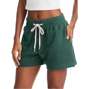 Wholesale Custom Logo Hot <b>Shorts</b> for <b>Women</b> High <b>Waist</b> Quick Dry Breathable Cotton Fleece <b>Elastic</b> Gym Casual Sporty Sweat <b>Shorts</b> - Product Image 6