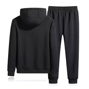 Ensemble de survêtement pour homme en molleton de coton oversize avec sweat à capuche zippé et pantalon de jogging, idéal pour les sports d'hiver et la mode automne - Product Image 6