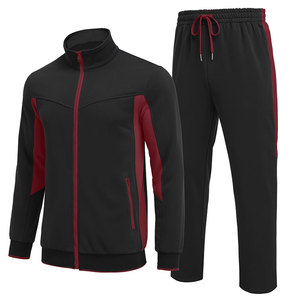 Chándal Deportivo para Hombre, a la Moda, Transpirable, Corte Ajustado, Color Sólido, Teñido Liso, Grueso, para Correr, Trotar, Ropa de Invierno - Product Image 1