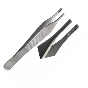 Pinces Adson marron en acier inoxydable, pinces chirurgicales pour tissus, instrument de précision à usage médical - Product Image 6