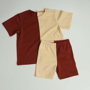 Ensemble d'été pour femme : T-shirt à manches courtes col rond et short, ensemble 2 pièces uni pour femme 2026 - Product Image 1