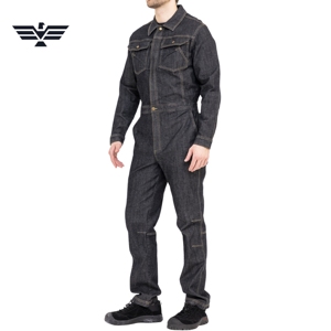 Unisex Cotton Hi Visibility <b>Waterproof</b> <b>Work</b> Coverall Long Sleeve Mechanic Jumpsuit Abrasion Resistant Garage Uniform Auto Repair - Product Image 3