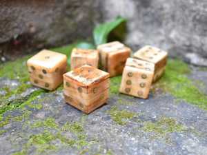 Hand Crafted Custom Designed 4-Side Buffalo Bone <b>Dice</b> Polished Animal Luxury Style Gaming <b>Dice</b> With Size 16mm at low Price - Product Image 6