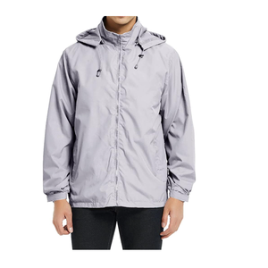 Veste coupe-vent légère pour homme, respirante et imperméable avec capuche, pour les activités de plein air et les tenues décontractées - Product Image 3