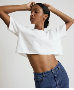 Women's <b>White</b> Crew Neck <b>T</b>-<b>Shirt</b> Loose Fit Short Sleeve 100% Cotton Jersey Minimalist Solid Color All Seasons Breathable - Product Image 1