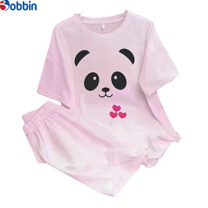 Customized Trade New Fashion Summer Women's 2Pcs Sets Outfits T-<b>Shirt</b> and Shorts Print Tracksuit Printed Sets Casual Loose - Product Image 2